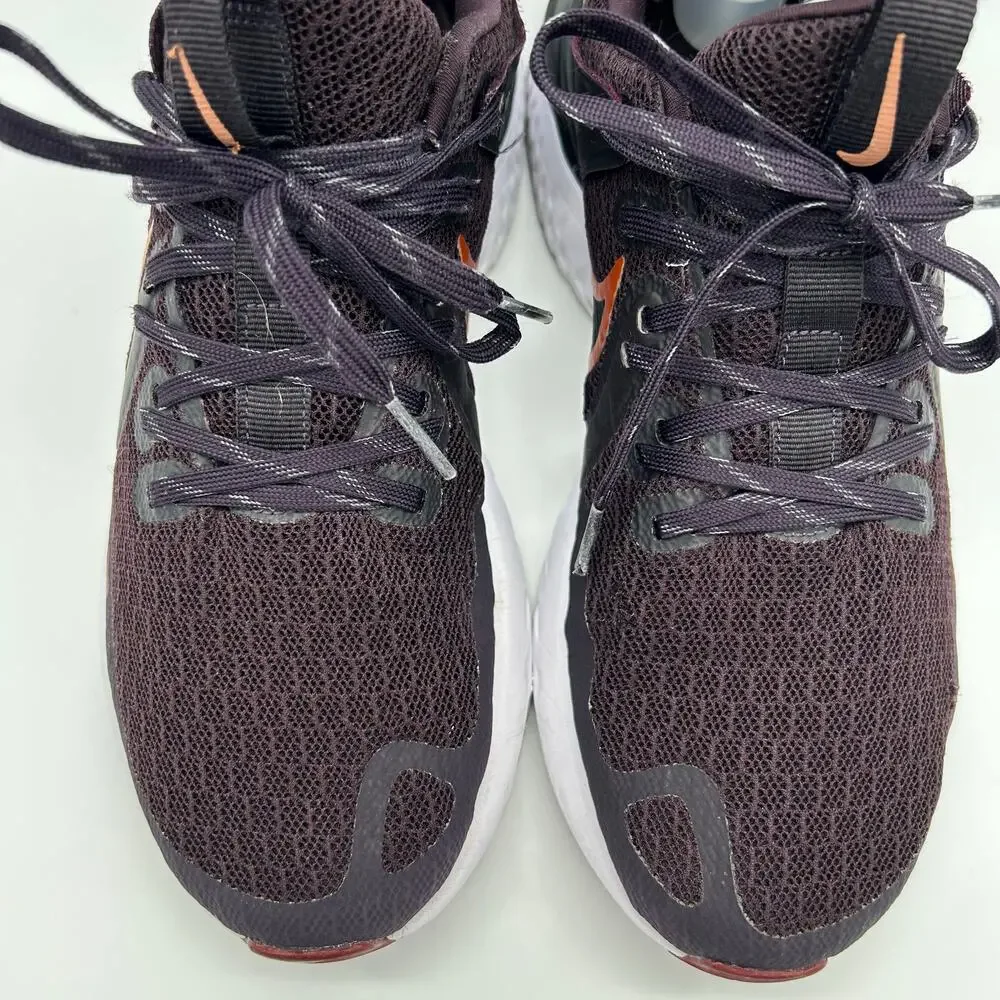 Nike‎ React Shoes Womens Size 9.5 Maroon Legend Athletic Sneakers AT1369-602